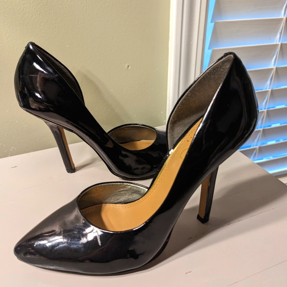 BCBG - Black Patent Leather Heels.